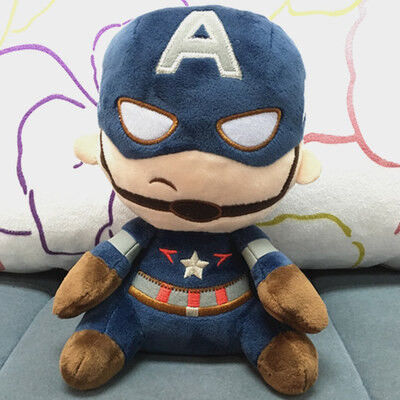 o luxuoso bonito dos desenhos animados de 20cm brinca a maravilha o boneco de acção enchido grupo dos vingadores
