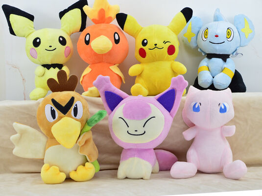 brinquedos enchidos desenhos animados do luxuoso dos monstro do bolso de 20cm para vender a máquina do guindaste