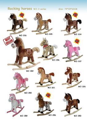 Animais do cavalo de balanço da forma internos para a equitação de Chlidren no jogo