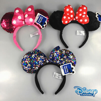 Gancho de cabelo Mickey Mouse Minnie Mouse da faixa do Hairband do luxuoso de Disney da forma para a menina