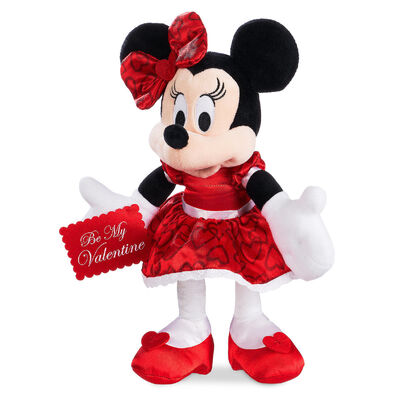 O luxuoso vermelho de Disney do rato de Minnie dos dias de são valentins brinca o costume 12inch