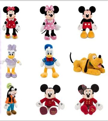 Brinquedo macio de Mickey e de Minnie, brinquedos enchidos 8 polegadas para bebês