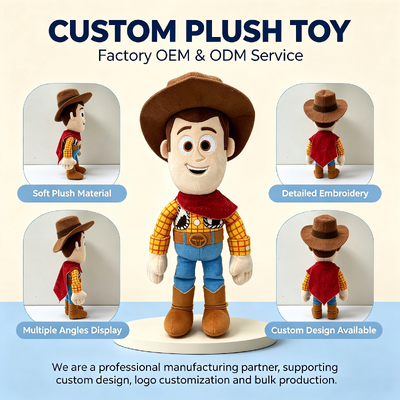 Cute Story Disney Animação Personagem Plush Brinquedos OEM Para importadores globais de brinquedos