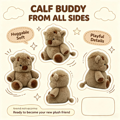 Brinquedo de Pelúcia Fofo OEM Amostras Personalizadas de Vaca Highland