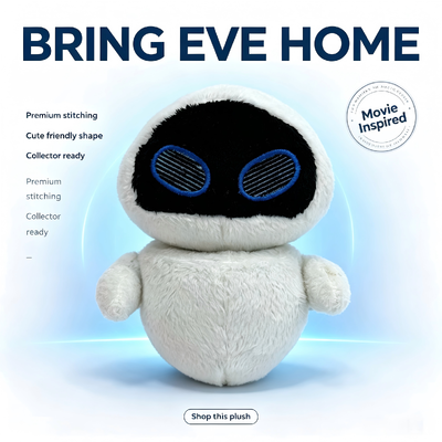 Cute Disney Pixar Plush WALL-E EVE animais recheados