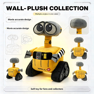 Carinhosos brinquedos Disney Pixar Plush WALL-E Qa 35*15*15cm