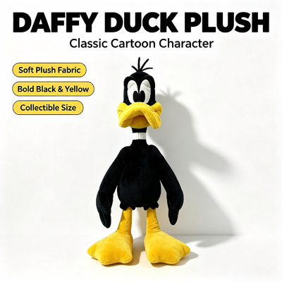 Looney Tunes, Duck Daffy, Disney, Brinquedos Recheados com 100% de algodão