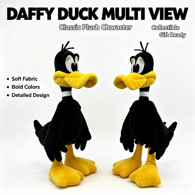 Looney Tunes, Duck Daffy, Disney, Brinquedos Recheados com 100% de algodão