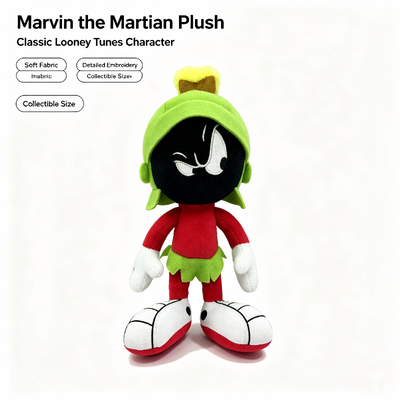 Brinquedos de Pelúcia Marvin, o Marciano, dos Looney Tunes Disney para Maiores de 3 Anos