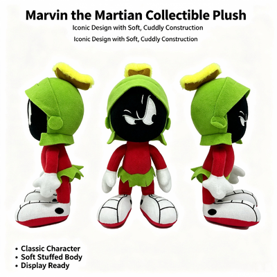 Brinquedos de Pelúcia Marvin, o Marciano, dos Looney Tunes Disney para Maiores de 3 Anos