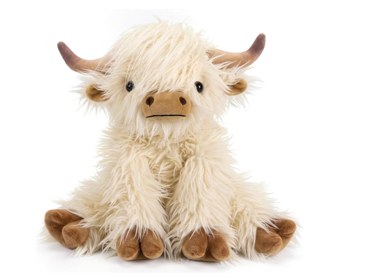 Cute Highland Cow Companion Brinquedos de animais de pelúcia para marcas globais