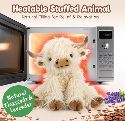 Cute Highland Cow Companion Brinquedos de animais de pelúcia para marcas globais