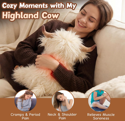 Cute Highland Cow Companion Brinquedos de animais de pelúcia para marcas globais