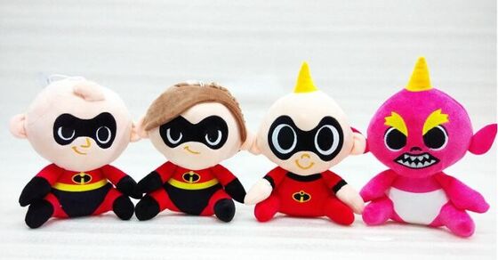 Incredibles bonito 2 brinquedos Supercute do luxuoso dos desenhos animados