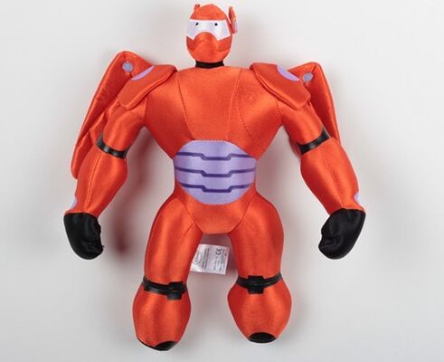 O luxuoso dos desenhos animados das crianças brinca o boneco de acção Mech de Baymax do herói grande 6