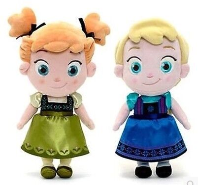 O luxuoso pequeno de Disney das meninas brinca Elsa e bonecas congeladas Anna 30cm