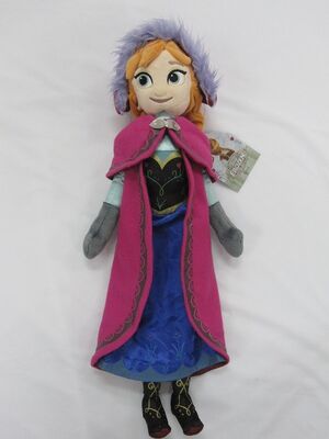 20 polegadas boneca enchida congelada roxa dos brinquedos do luxuoso de Ana e de Elsa Disney desenhos animados macios