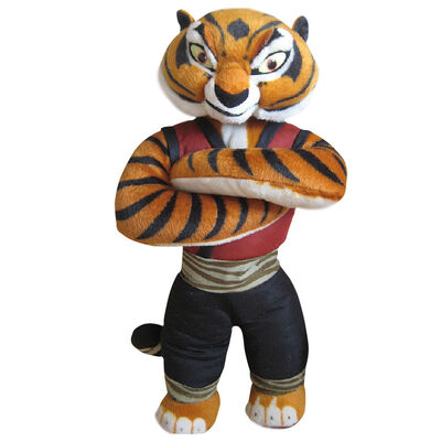 Bichos de pelúcia bonitos dos desenhos animados do tigre fêmea da panda de Kungfu para presentes da promoção
