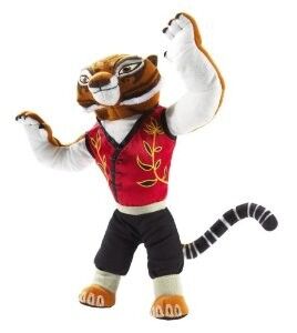 Bichos de pelúcia bonitos dos desenhos animados do tigre fêmea da panda de Kungfu para presentes da promoção