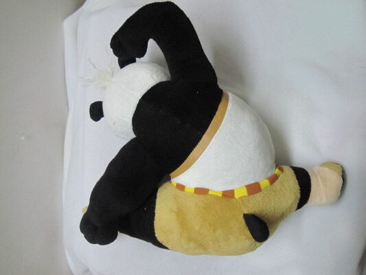 Brinquedos enchidos da pose do pontapé da panda de Kungfu desenhos animados bonitos para a coleção