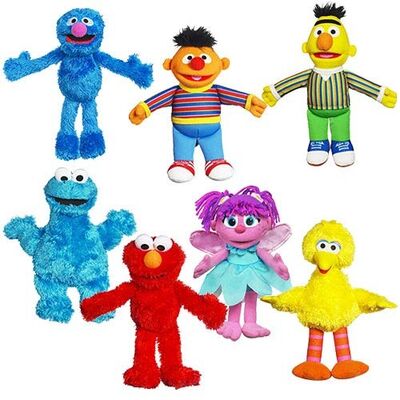 Bichos de pelúcia do monstro do biscoito do Sesame Street