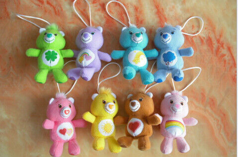 O cuidado carrega o brinquedo Keychain do luxuoso para presentes da promoção, vermelho/amarelo/roxo/Brown
