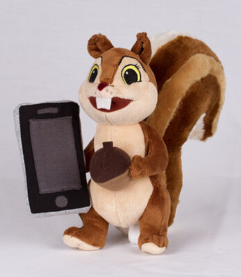 Delicado engraçado brinquedo enchido com Iphone, material do luxuoso do Fox do poliéster