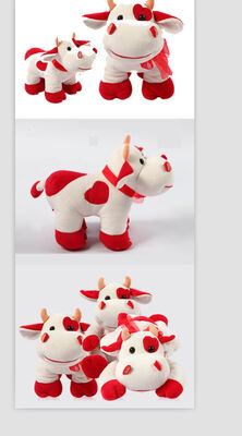Brinquedo enchido do luxuoso de Redbull Milka-Vaca bonito para os presentes da promoção, brinquedos macios para a coleção