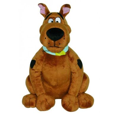 O luxuoso relativo à promoção dos desenhos animados brinca o doo scooby enchido, pose de assento