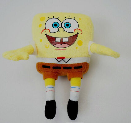 Os desenhos animados do conjunto completo da família de SpongeBob encheram brinquedos, rosa/verde/vermelho/amarelo