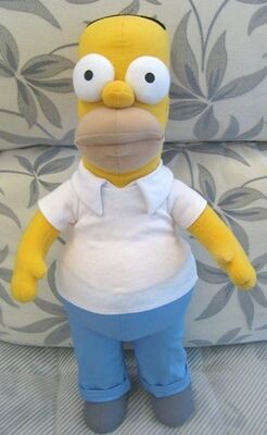 Os brinquedos do luxuoso dos desenhos animados dos bichos de pelúcia de Simpsons, material do poliéster