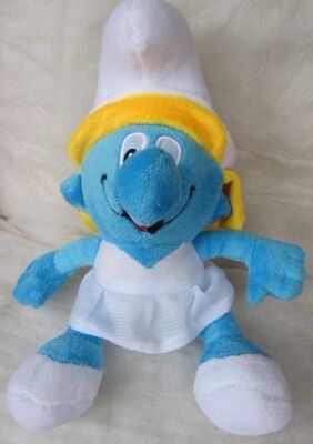 Brinquedos bonitos do luxuoso dos desenhos animados dos bichos de pelúcia de Smurf para vender a máquina do guindaste