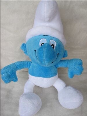 Brinquedos bonitos do luxuoso dos desenhos animados dos bichos de pelúcia de Smurf para vender a máquina do guindaste