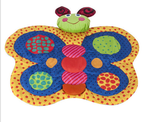 Gyms do jogo do bebê da borboleta e esteira/material infantil do poliéster do Gym da atividade