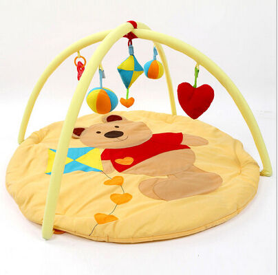 Tempo macio feliz das melodias da criança do brinquedo da atividade do Gym e da esteira do jogo do bebê do jardim de Winnie the Pooh e da criança da espuma do assoalho