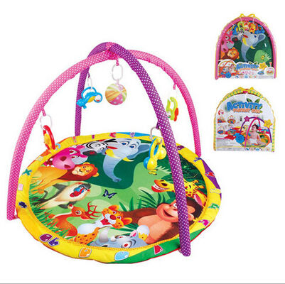 Tempo macio feliz animal das melodias da criança do brinquedo da atividade do Gym e da esteira do jogo do bebê do jardim da floresta e da criança da espuma do assoalho