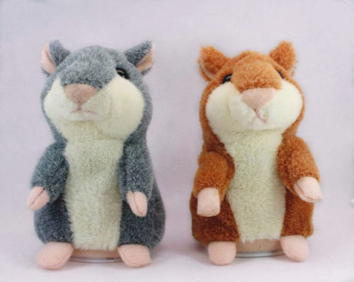 Brinquedos do luxuoso da música do rato do hamster das crianças, bichos de pelúcia infantis eletrônicos