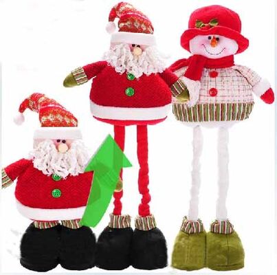 Boneco de neve enchido grande Natal personalizado de 68cm com pé de Streaching