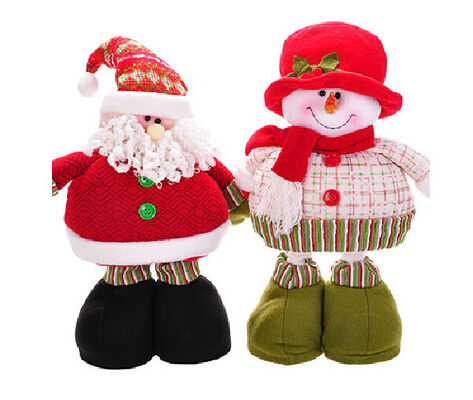 Boneco de neve enchido grande Natal personalizado de 68cm com pé de Streaching
