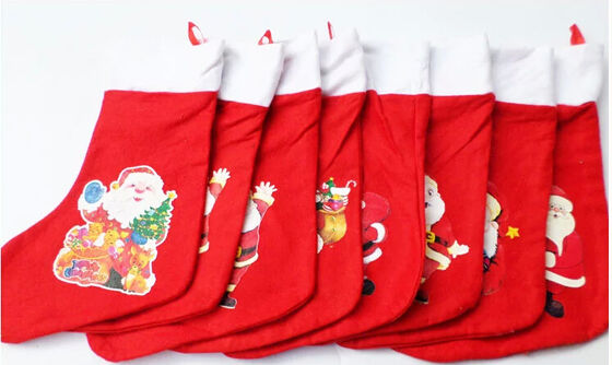 o presente do luxuoso da meia de Santa do Natal 16inch para o feriado do Natal comemora