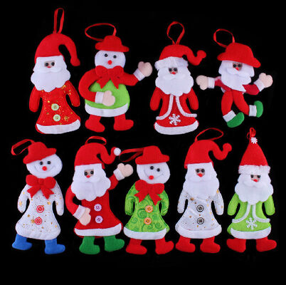 O luxuoso enchido Santa do Natal da boneca da árvore de Natal brinca bichos de pelúcia do feriado