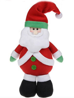 Natal bonito brinquedo enchido do luxuoso do boneco de neve da boneca de Santa para crianças