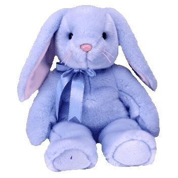 Azul bonito bichos de pelúcia enchidos personalizados da casa do feriado dos coelhinhos da Páscoa