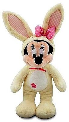 O luxuoso personalizado do coelho de Mickey Mouse da Páscoa dos bichos de pelúcia brinca em Brown/fora do branco
