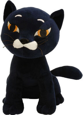 bicho de pelúcia preto/branco de 12 polegadas do gato brinca o luxuoso macio dos desenhos animados