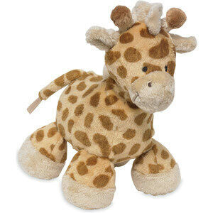 O luxuoso pequeno bonito cinzento feito sob encomenda do bicho de pelúcia do girafa do bebê brinca 8 polegadas