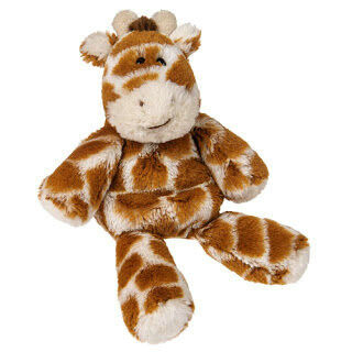 O luxuoso pequeno bonito cinzento feito sob encomenda do bicho de pelúcia do girafa do bebê brinca 8 polegadas