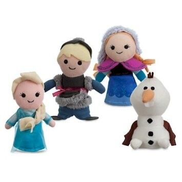 Fantoches macios congelados do dedo do luxuoso dos desenhos animados brinquedos bonitos para presentes e prêmio da promoção