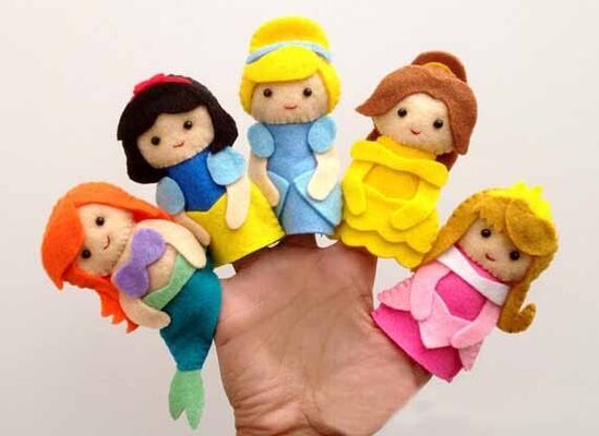 Presentes e prêmio da promoção de Dedo Fantoche Para de Disney dos desenhos animados da princesa Sentimento bonito