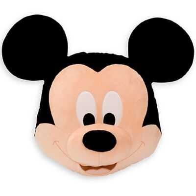 Descansos grandes dos coxins da cabeça de Disney Minnie Mouse do preto e do rosa para o fundamento
